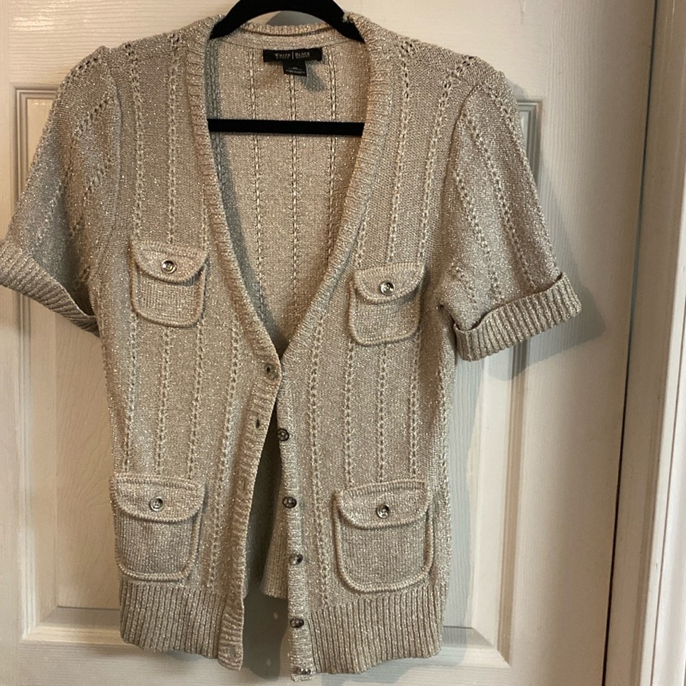 White black house market sweater
